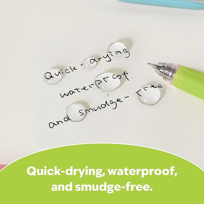 cute Ballpoint Pens Fine Point Smooth Writing Pens, 0.5mm Black Gel Ink pen, Quick-Dry Retractable with Silicone Grip, 4 Pcs - Morandi Colors for Office, School Supplies & Journaling