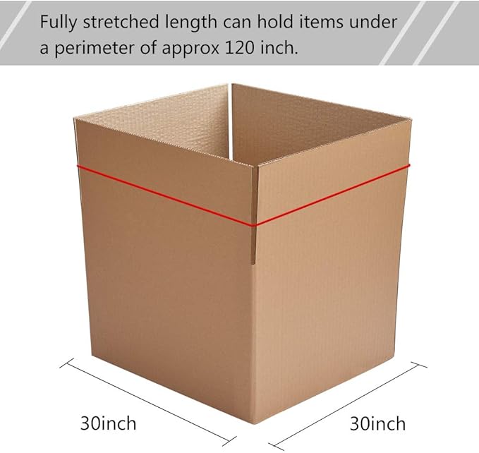 Coopay 12 Inches Extra Large Rubber Bands, 30 Pieces Heavy Duty Trash Can Band Bulk, Strong Elastic for Office Supply School Home, Garbage Cans, File Folders (Red)