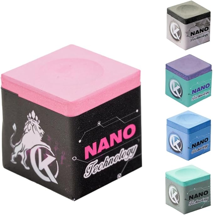 KONLLEN Pool Cue Chalk Nano Technology Billiard Chalk for Professional Tournament Dedicated Pool Chalk (Outstanding Performance, Reduce Miscue, Durable)