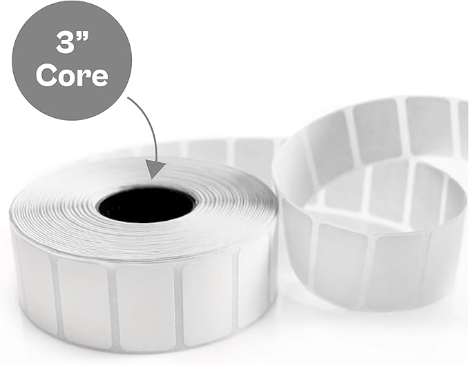 PSBM Thermal Transfer Labels, 3x5 Inch, 4 Rolls, 1190 Labels/Roll, 3 Inch Core, Perforated, Must Have Thermal Ribbon (Not Included)