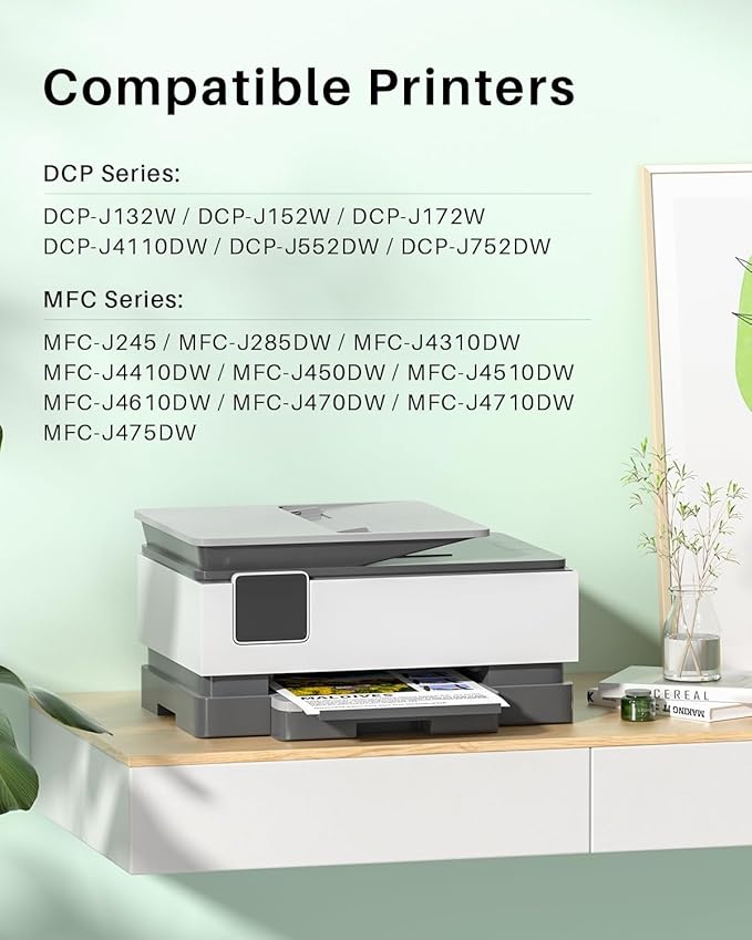 LC103XL Color Ink Cartridge Replacement for Brother LC103 XL Cartridges Use for MFC-J870DW MFC-J6520DW MFC-J475DW MFC-J6920DW MFC-J470DW(4 Pack)