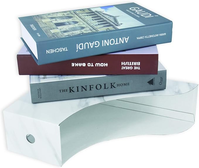 HUAPRINT Magazine Holder(6 Pack, Marbling Gray) Cardboard Magazine File Holder-Folder Holder,Magazine Organizer,Document Organizer,Magazine Storage Box,With Labels