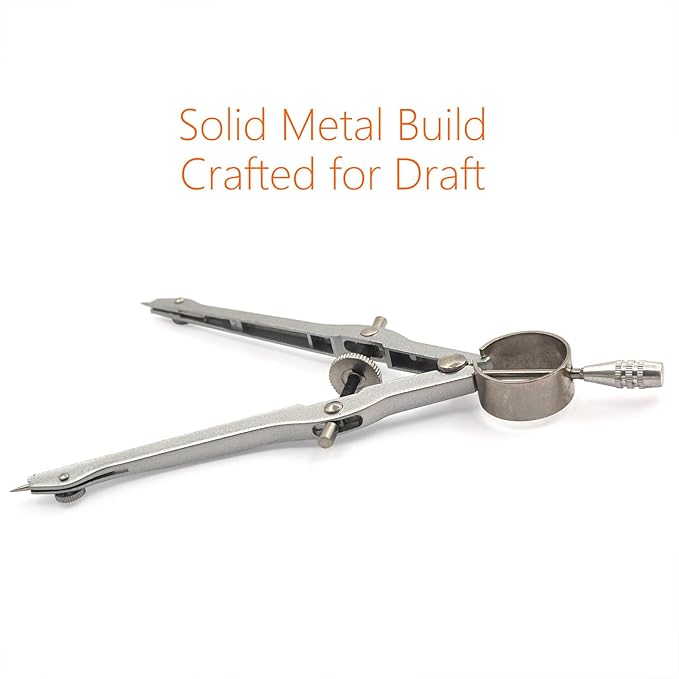 Math Compass Geometry Drafting Compass Kit with Ruler Protractor Set Squares and More for Students Math Starters Drawing Circles