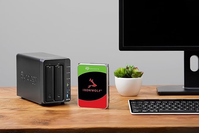 Seagate IronWolf 4TB NAS Internal Hard Drive CMR 3.5 Inch SATA 6Gb/s 5400 RPM 64MB Cache for RAID Network Attached Storage Rescue Services (ST4000VNZ06/006)