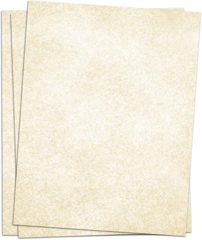 (2 Pack)Parchment Paper for Certificates - Stationary Paper for Resumes, Diplomas, Letter Size Certificate Paper, 200 Sheets Double-Sided Diploma Paper, 100gsm, 8.5" x 11" Parchment Paper for Printing