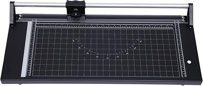 24Inch Rotary Trimmer Paper Cutter,Manual Precision Paper Cutters Trimmers Photo Paper Cutter with Automatic Paper Weighting,Self-Sharpening for Craft Paper, Card Stock and Office Paper