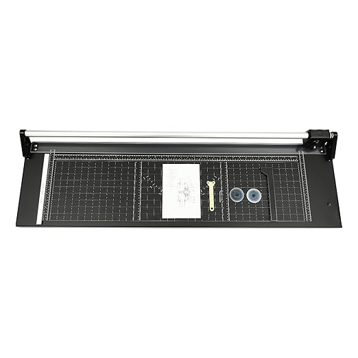 Rotary Trimmer Paper Cutter, 36Inch Manual Paper Trimmer for Crafting, Heavy Duty Rotary Papers Cutter Slider, Self-Sharpening Professional Cutting for Offices, Schools and Crafts
