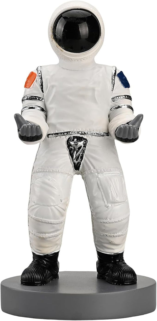 Astronaut Mobile Phone & Pen Holder, Device Stand, Desk Organizer Decorative Pencil Holder (White&Black)