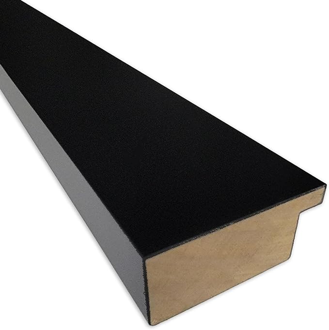 Amanti Art Black Cork Board for Wall, 15x33 Vision Board with Black Wood Frame, Medium Corkboard Office Decor for Home Organization, Modern Corkboard Pinboard to Display Items for Home Organization