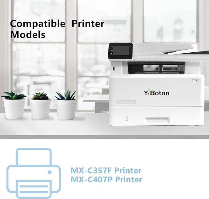 MX-C35T MXC35TB Black Toner Cartridge Replacement for Sharp MX-C35TB Compatible for Sharp MX-C357F MX-C407P Printer