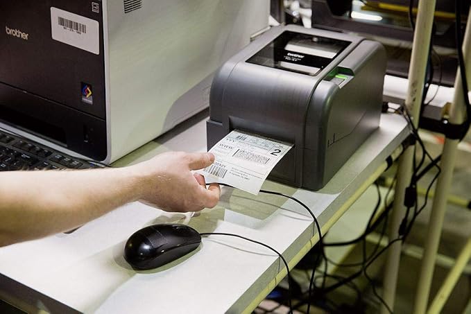 Brother TD-4520TN Desktop Thermal Transfer Printer - Monochrome - Label Print - Ethernet - USB - Serial