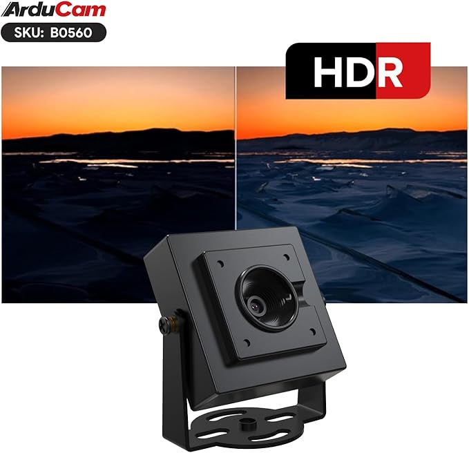 Arducam 4K USB Camera Module, AutoFocus HDR Lightburn Camera for Windows, Linux
