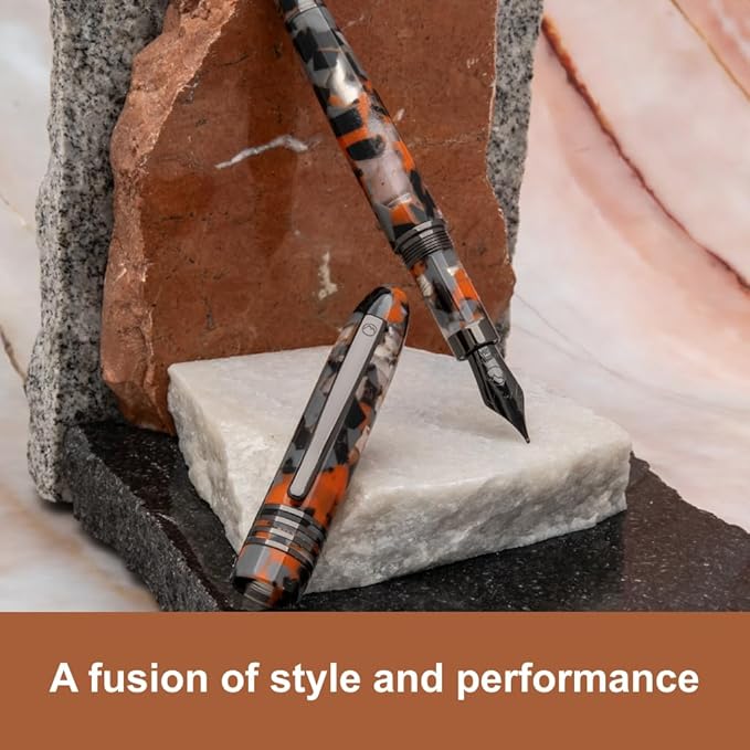 Monteverde Orange Mountain Fountain Pen - Omniflex