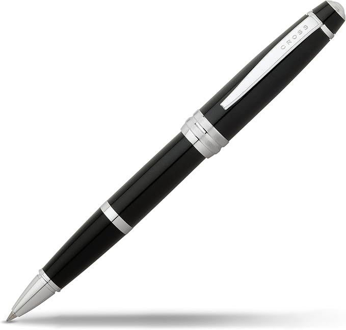 Cross Bailey Refillable Rollerball Pen Presented in a Premium Gift Box - Medium Point, Black Ink, Black