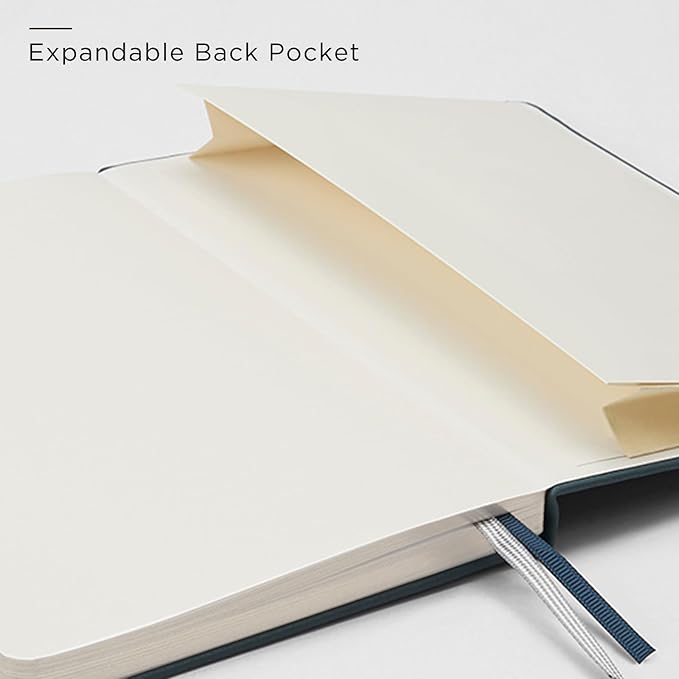 A5 Lined Leather Journal and Pen Set for Women&Men, Gift Box Included, Hardcover Notebook with 160 Pages 100GSM Thick Paper, for Work, Business, School or Home Writing(Purple)