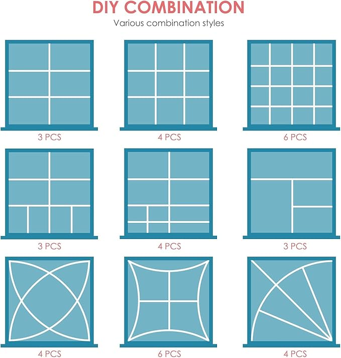 40Pcs Drawer Dividers, Adjustable Drawer Organizer for Socks, Underwear, Makeup, Can Help Tidy Kitchen, Bedroom, Dresser Pink