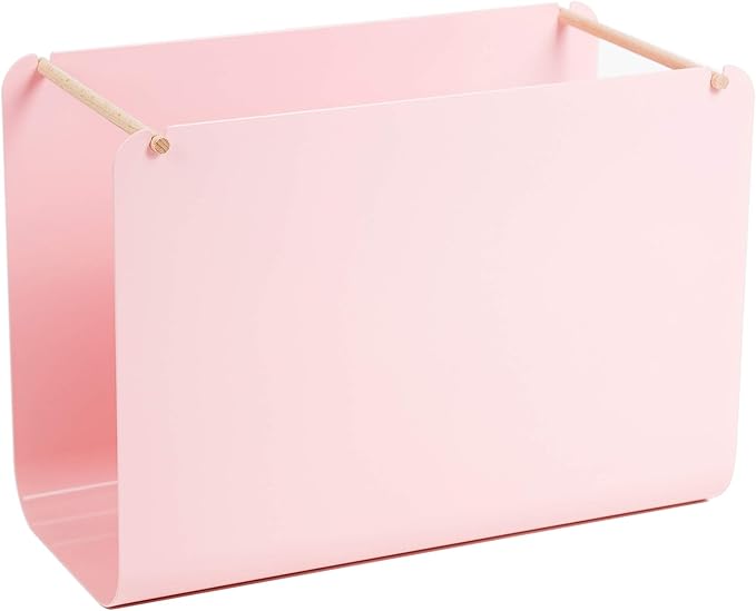 U Brands, Arc Desktop File Organizer, Metal, Pink, 3550A02-04