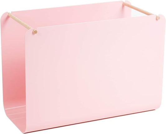 U Brands, Arc Desktop File Organizer, Metal, Pink, 3550A02-04
