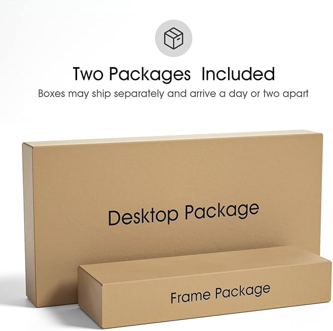 FEZIBO One-Piece Standing Desk Adjustable Height Stand up Home Office Desk, 48x24 Inch Electric Standing Computer Desk, with 4 Memory Presets, Fixable casters, White