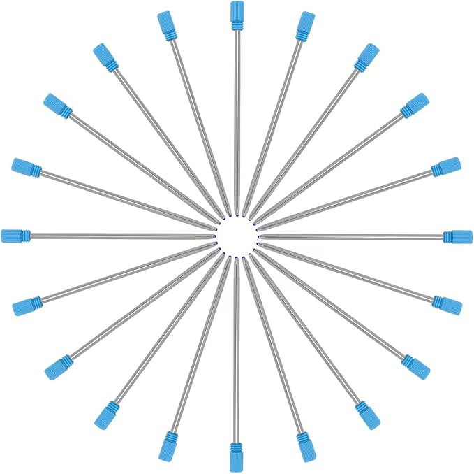 Refill 2.75" (20pcs) Replaceable Ballpoint Pen Refill, Blue Ink 1mm midpoint Metal Refill (Blue Refill)