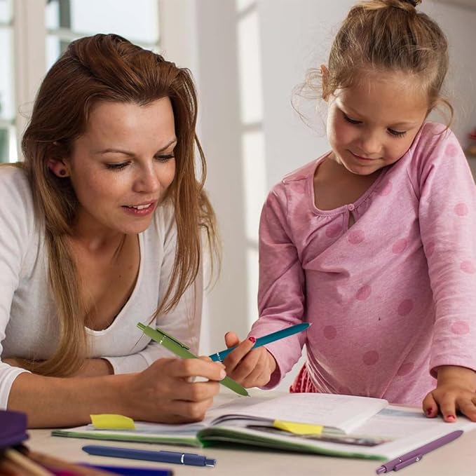 5 Pcs Colorful Gel Pens,0.5mm Fine Point for Journaling Note Taking Writing, Quick Dry Black Ink Pens for Office School Supplies Gifts for Women Teacher Students (Vintage Colors)