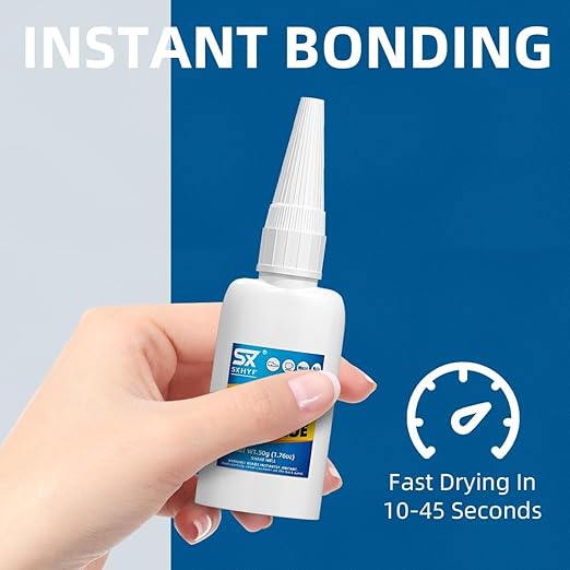 SXhyf Welding High-Strength Oily Glue - 2 Packs Ceramic Glue, Super Glue for Porcelain and Pottery Repair, Glass, Metal, Plastic, Wood, Leather, Crafts, Tile, Rubber and More, 3.52 oz (100 Gram)