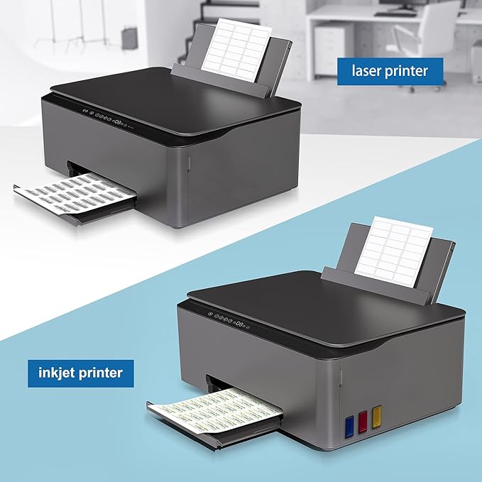 Methdic Address Labels 1" x 2-5/8" 3000 Labels Sticker Paper for Laser/Ink Jet Printer Mailing Labels 8.5"×11" White 30 per Sheet