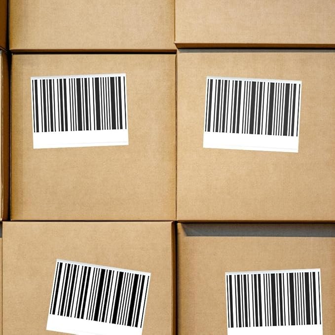PSBM Thermal Transfer Labels, 3x2 Inch, 4 Rolls, 2875 Labels/Roll, 3 Inch Core, Perforated, Must Have Thermal Ribbon (Not Included)