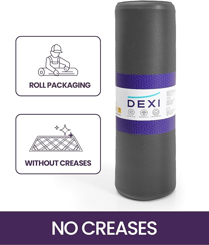 DEXI Kitchen Mat Cushioned Anti Fatigue, Non Slip Waterproof Comfort Standing Floor Rug for Kitchen, Office, Sink, Laundry, 70x20, Grey