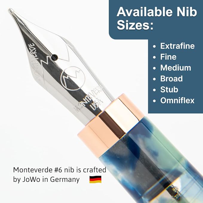 Monteverde Blue Mountain Fountain Pen - S