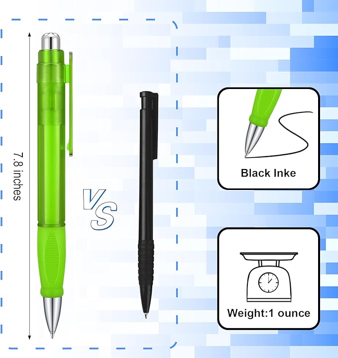Big Fat Pens - Enhanced Writing Stability for Arthritis and Elderly Easy Thick Grip 3pcs Green