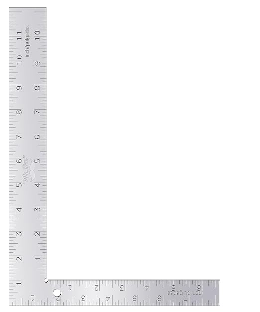 Mr. Pen- Framing Square, 8 x 12 Inch, Silver, Right Angle Ruler, L Shape Ruler, Metal Square