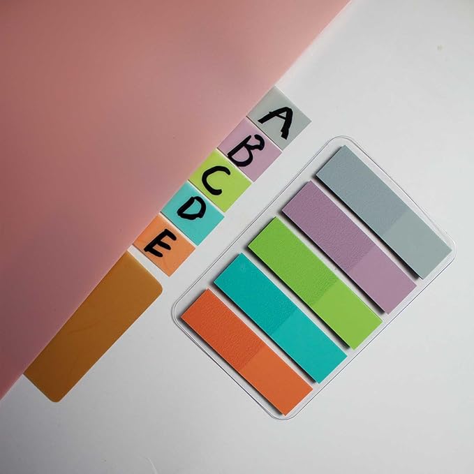 ELII 500 PCS Tabs for Annotating Books, Clear Book Tabs Sticky Index Tabs Sticky Notes,Labels for Pages Notebooks