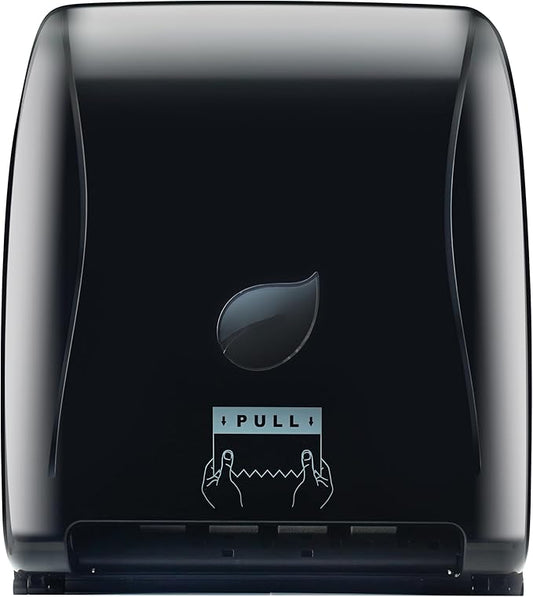 Winco TDAC-8K Commercial Wall Mount Paper Towel Dispenser, Auto-Cut 9" Sheets, Black