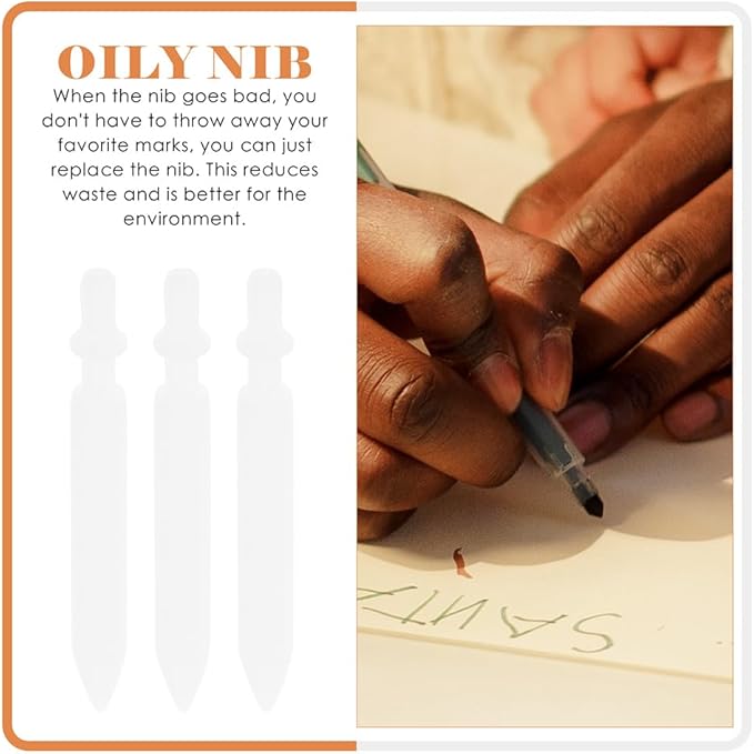 80pcs Paint Marker Replacement Nibs - 0.7mm Acrylic Paint Marker Nibs, White Nylon Easy to Change - Refill Painting Pen Tip for Students Artists