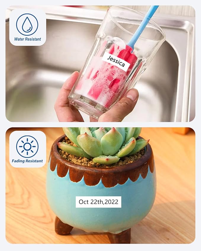 Tze Tz Tape 6mm 0.23 Laminated White Compatible for Brother P Touch Label Maker Tape TZe-211 TZe211 Label Tape for PT D200 D210 D220 D400 Cube, Black on White, 1/4 Inch x 26.2 Feet, 3-Pack