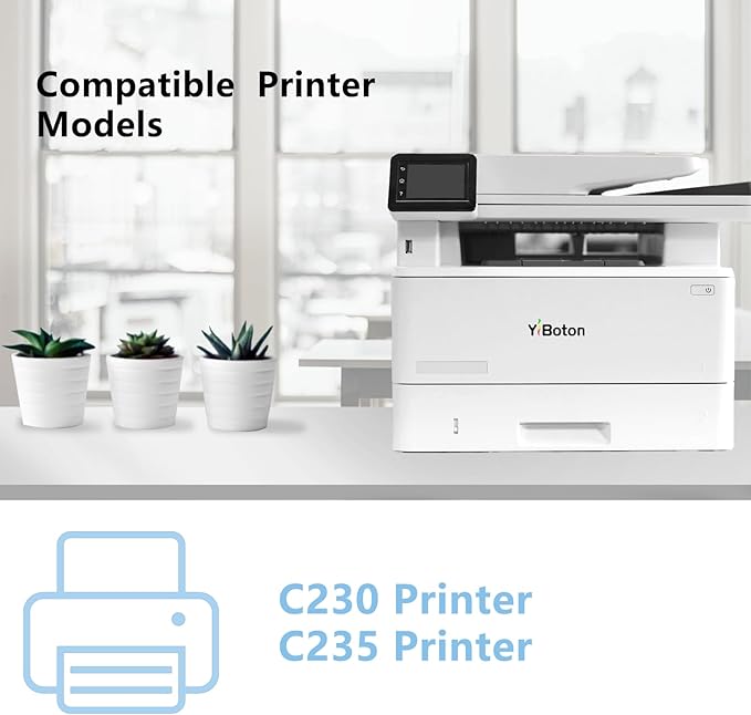 High Yield C230 C235 Toner Cartridge with Chip 006R04391 006R04392 006R04393 006R04394 Toner Cartridges Compatible with Xerox C230 C235 C230DNI C235DNI Printer (4-Pack Black Cyan Magenta Yellow)
