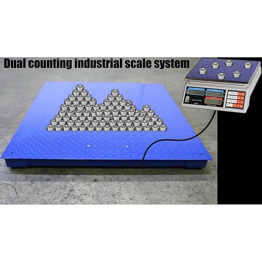 Liberty Scales LS-700-DC Dual Counting Smart Weighing Scale Systems, Size 60" x 96" (5' x 8') - C-Scale (66 lb x .002 lb) / Floor Scale 20.000 lb x 2 lb