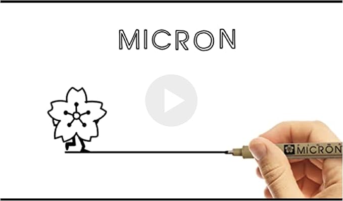 SAKURA Pigma Micron Fineliner Pens - Archival Black & Colored Ink Pens - For Writing, Drawing, or Journaling - Black & Assorted Colored Ink - 01 Point Size - 6 Pack