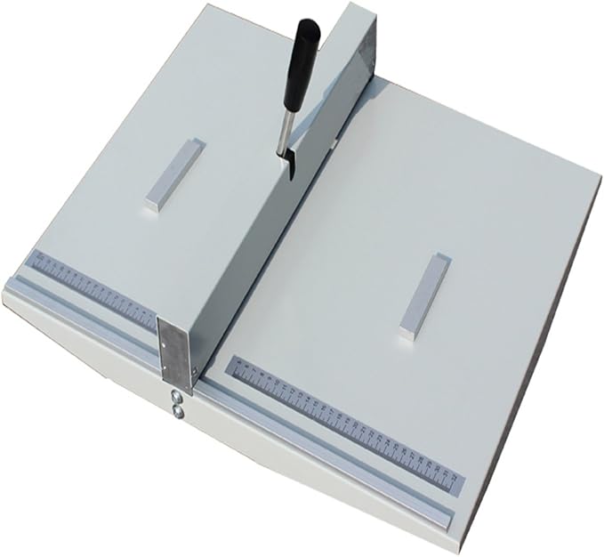 18Inch Manual Creasing Machine Scoring Paper Desktop Paper Card Creaser Scorer with 2 Magnetic Blocks