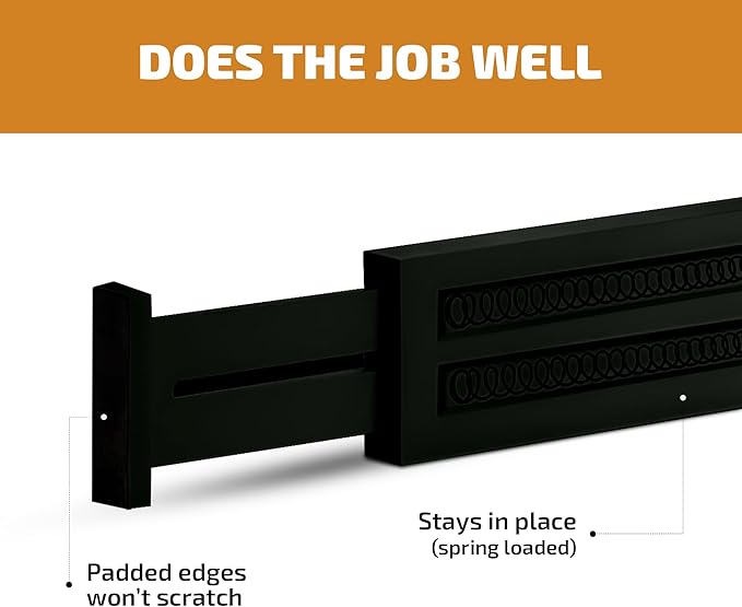 Bambüsi 4 Pack Drawer Divider - Bamboo 2.6" High, 12.5-17" Adjustable Drawer Organizers for Clothes, Expandable Dresser Separators in Bedroom/Bathroom/Kitchen/Office Organization and Storage (Black)