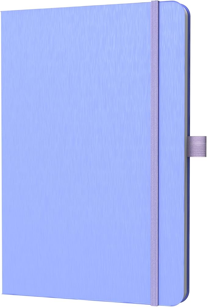 A5 Lined Journal Notebook, 7mm College Ruled Notepad, Journaling for Writing, Work, School, Travel and Note Taking, Hardcover 160 Pages (80 Sheets) 5.79 x 8.3 inches (Cornflower Blue)