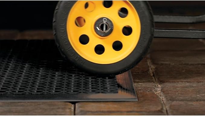 NoTrax 3' x 10' Anti-Fatigue Lightweight Restaurant Rubber Floor Mat with Drainage Holes, Beveled Edges, Non-Slip Mats, Red, T30 Competitor, T30S0310RD