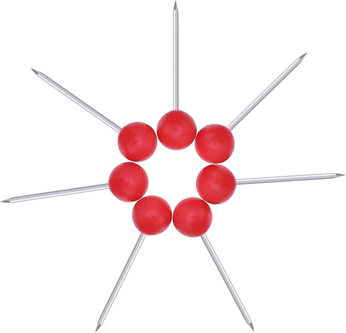 Map Tacks Push Pins Small Size 300 Packs (Red, 1/8 Inch)