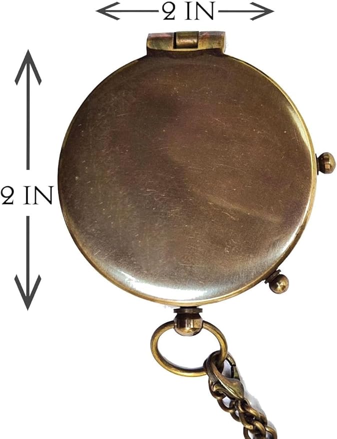 Personalized Engraved Compass Brass Metal Directional Compass with Leather Cover Gift for Husband, Personalized, Communion Gift, Gift for Him & Her, Luxury