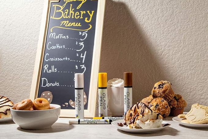 Glass Pen Window Marker: Liquid Chalk Pens for Glass, Whiteboard Markers with Washable Paint - Graduation, Car Windows, Mirror Pen, Storefront, Wedding, Parade, Party & Holiday (Purple, Jumbo Tip)