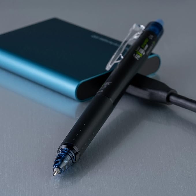 PILOT FriXion Synergy Clicker Erasable Gel Ink Pens, Extra Fine Point, Navy Ink, 8-pack (17852)