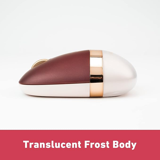 Azio IZO Wireless Optical Mouse - Bluetooth 3.0 & 5.0/2.4G RF-USB, Ambidextrous Design, PixArt PAW3212 Sensor, 1000/1600/2400 DPI, Rechargeable, PC & Mac