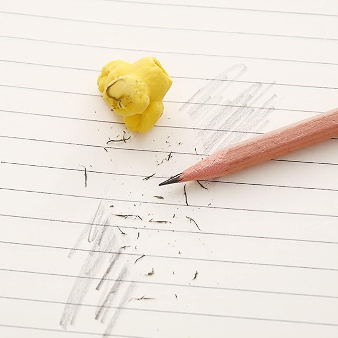 Pencil Top Erasers 36 Pack Popcorn Pencil Erasers Toppers Cap Erasers for Kids Cute Fun Novelty Food Erasers for Student School Supplies Prize Gifts Party Favors