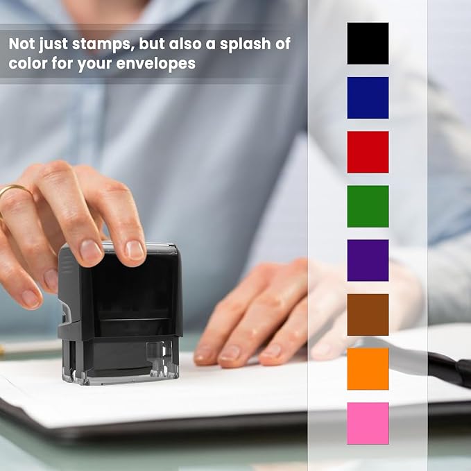 Custom Address Stamps Self Inking or Wood Handle 20+ Designs to Choose from! Return Address Stamp Stamper Self Inking Personalized Customized Stamp Return Address Floral Wedding Script Labels Mail